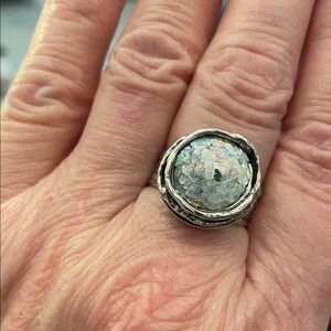 Opulenza Roman Glass Ring